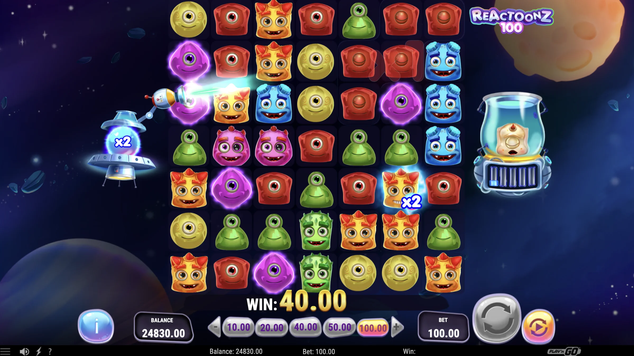 Tarjoaja Play'n GO ja Reactoonz-sarja Tarjoaja Play'n GO ja Reactoonz-sarja